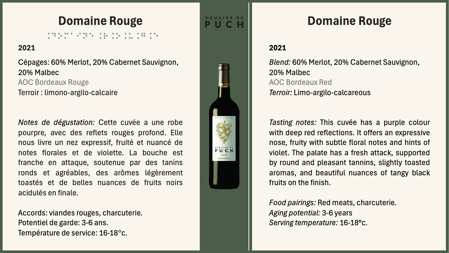 Domaine du Puch, Rouge